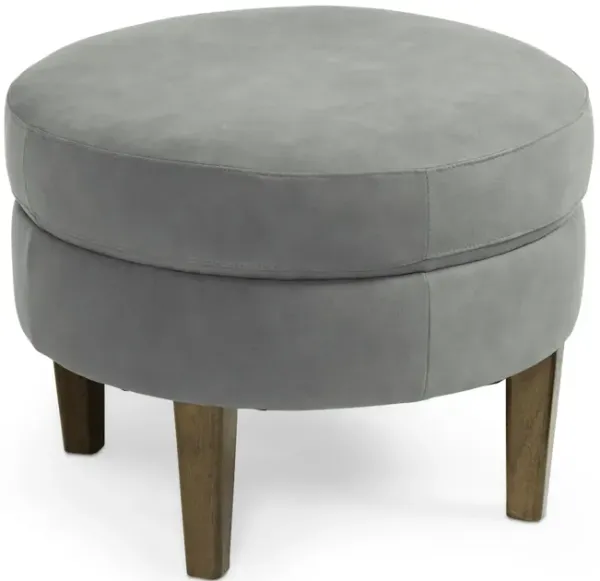 Brady Leather Ottoman