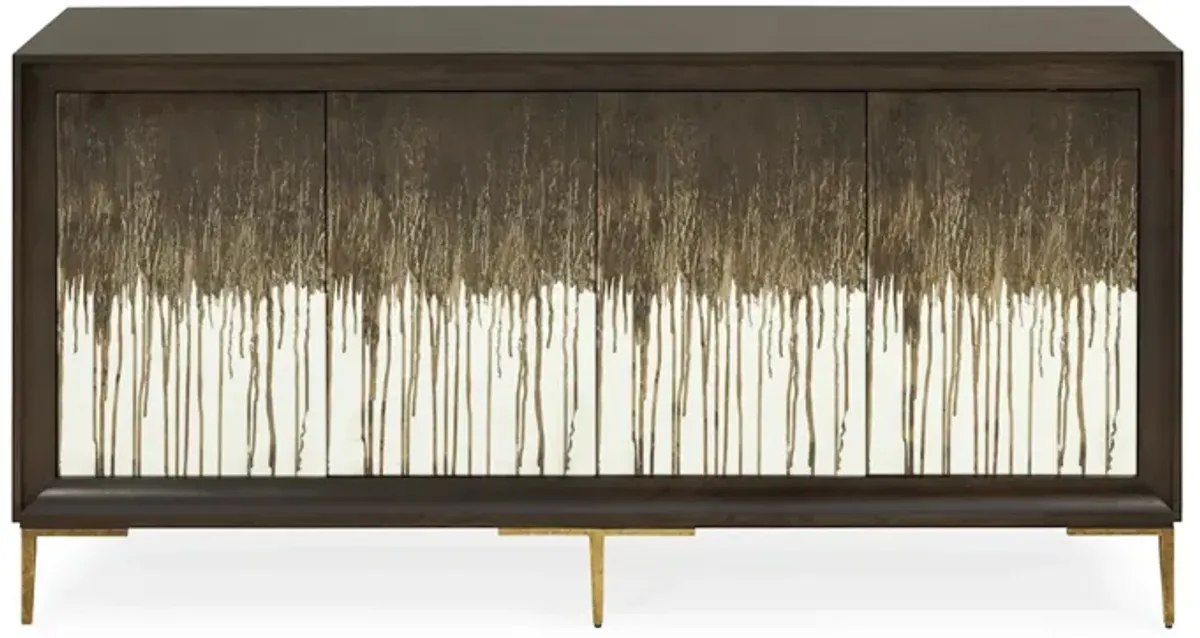 Details Glass Front Credenza