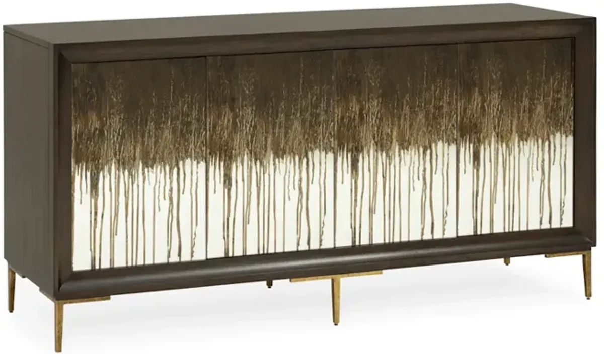 Details Glass Front Credenza