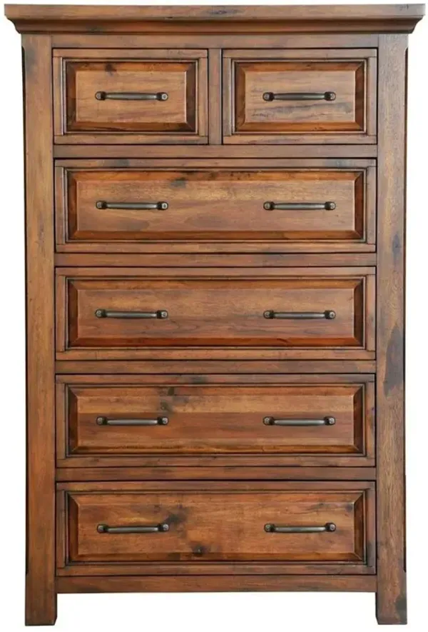 Hill Crest Six Drawer Chest