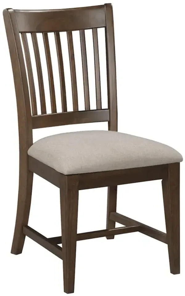 Kafe Rake Back Side Chair - Mocha