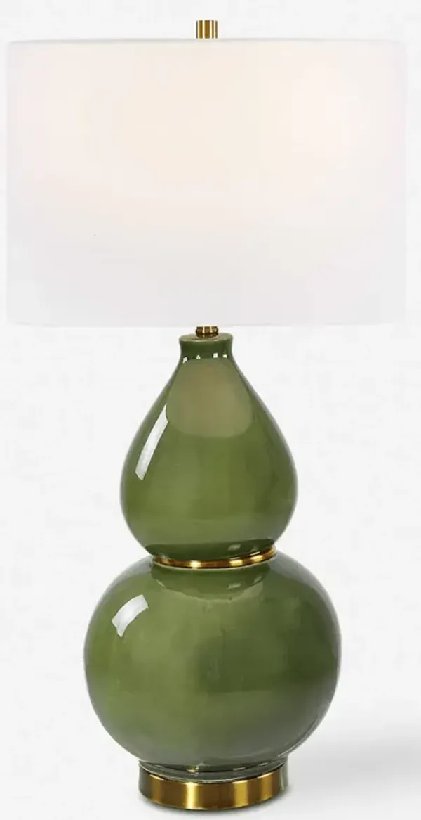 Green Gourd Table Lamp
