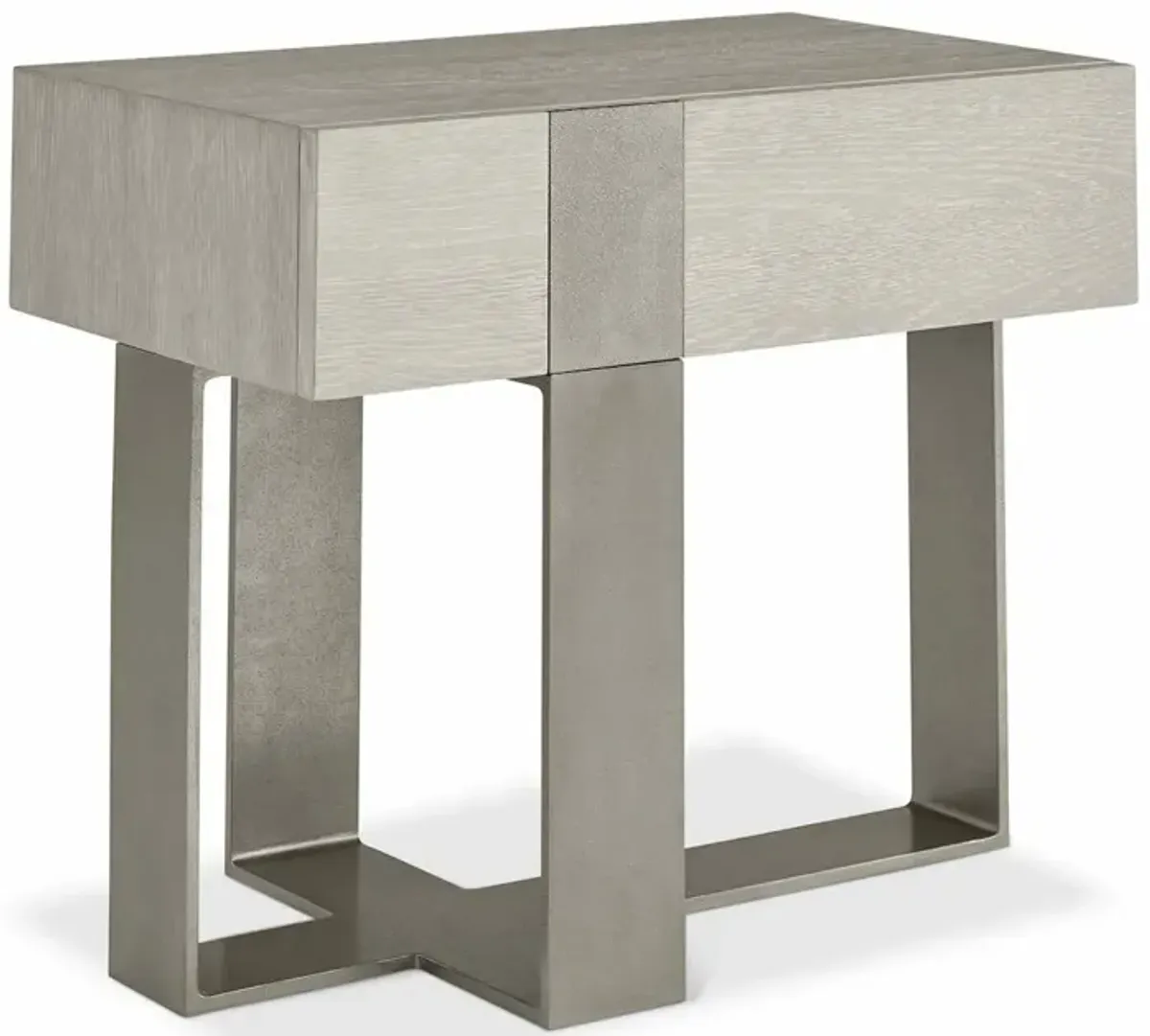 Tempo Metal Left Side Facing Nightstand