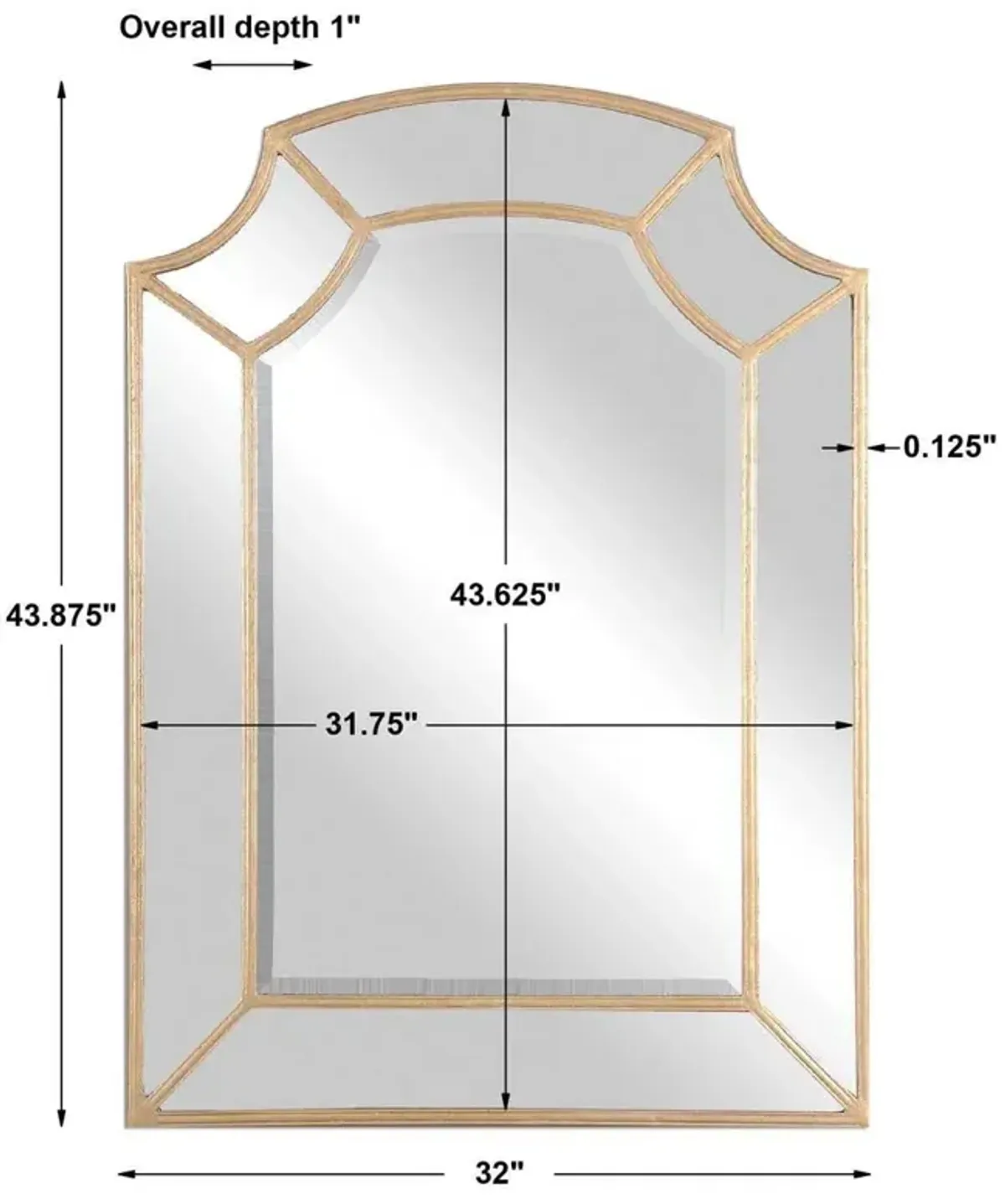 Francoli Arched Mirror