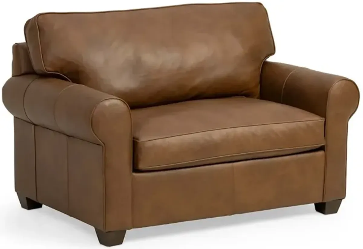 Brannon Twin Sleeper Chair - Leather