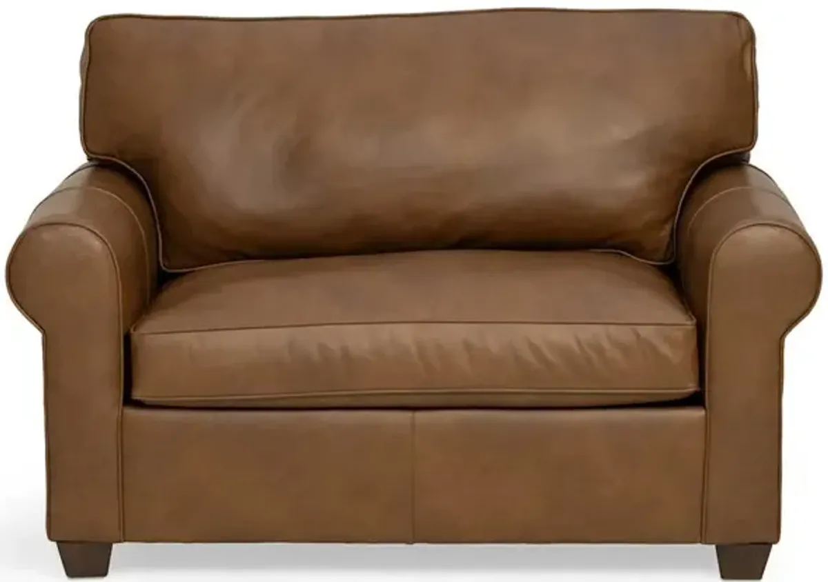 Brannon Twin Sleeper Chair - Leather