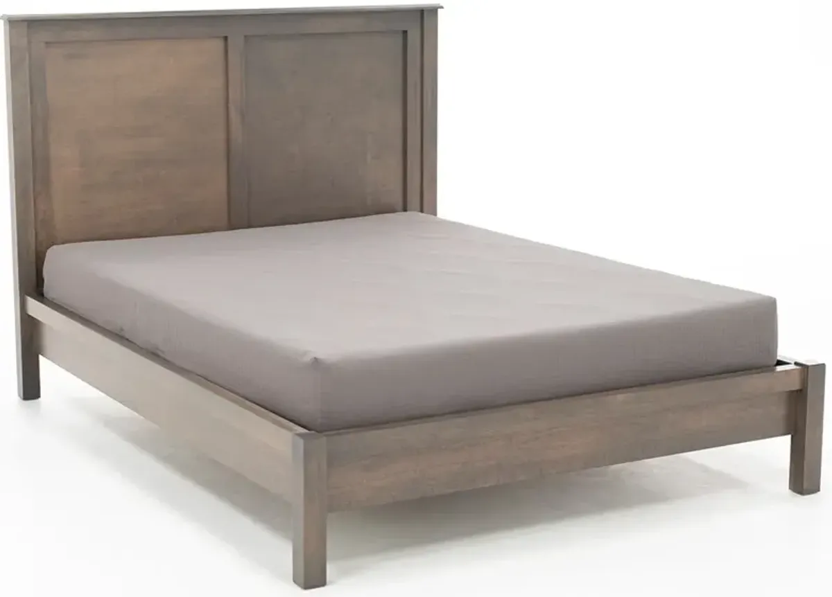 Witmer Taylor J Grey Queen Panel Bed with 52" Headboard