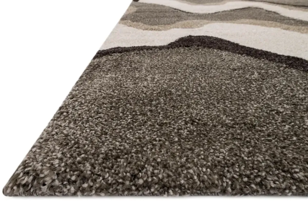 Enchant Multi Brown Area Rug 5'3"W X 7'7"L