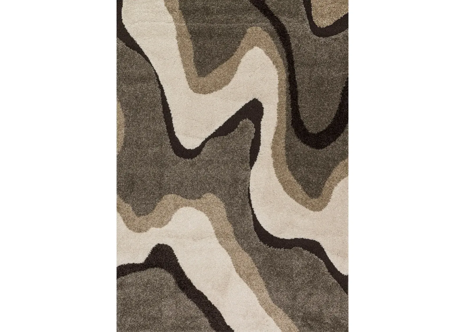 Enchant Multi Brown Area Rug 5'3"W X 7'7"L