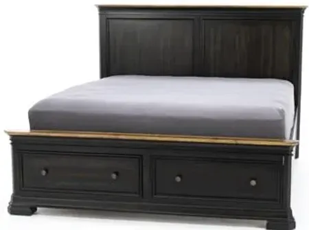 Grand Louie King Panel Storage Bed 