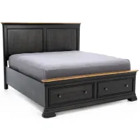 Grand Louie King Panel Storage Bed 