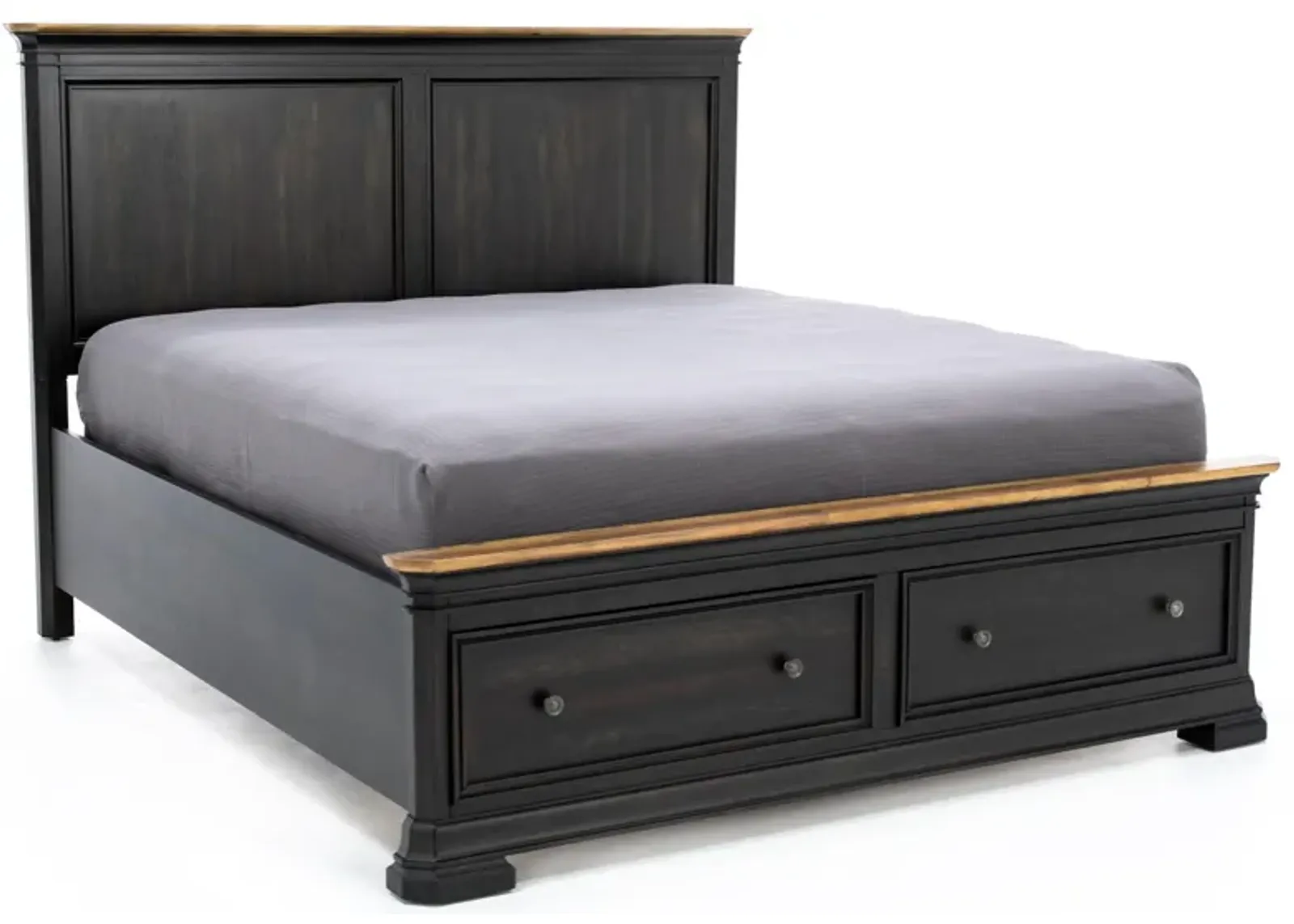 Grand Louie King Panel Storage Bed 