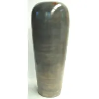 Medium Grey Ceramic Floor Vase 15"W x 39"H