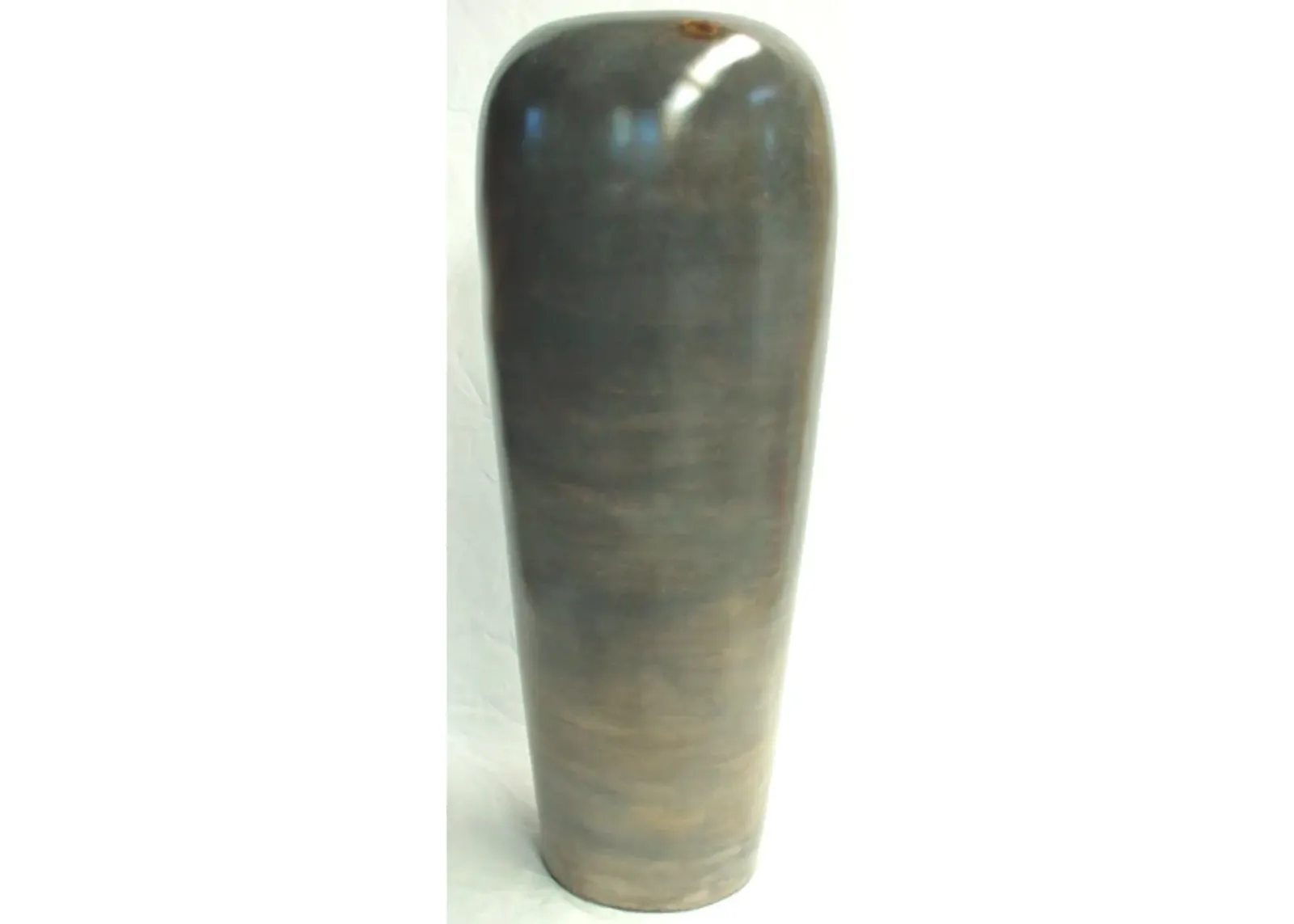 Medium Grey Ceramic Floor Vase 15"W x 39"H