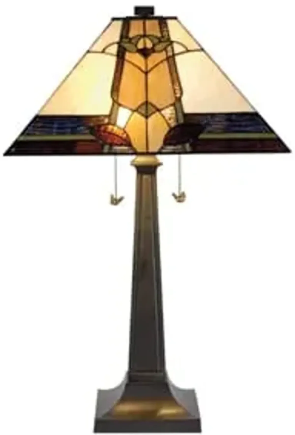 Marley Tiffany-Style Glass Table Lamp 28"H