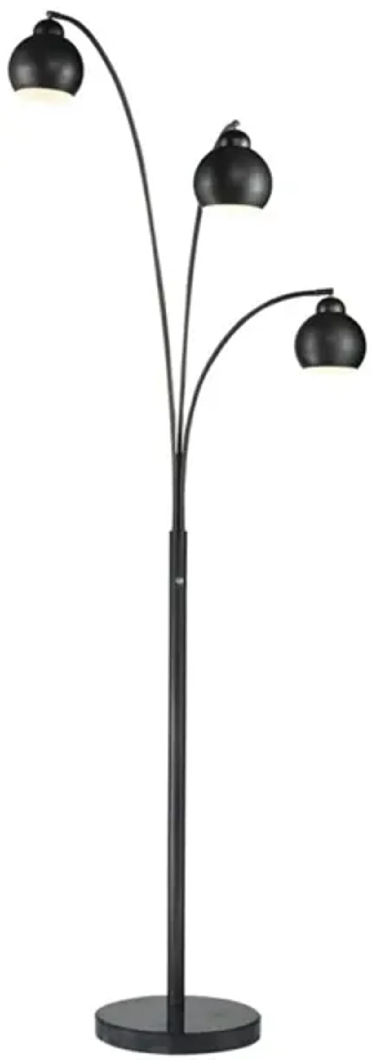 Tri-Light Bronze Floor Arc Lamp 83"H