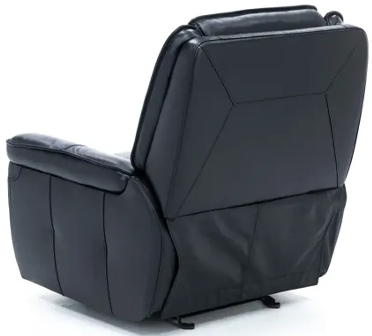 Arthur Leather Power Gliding Recliner in Black