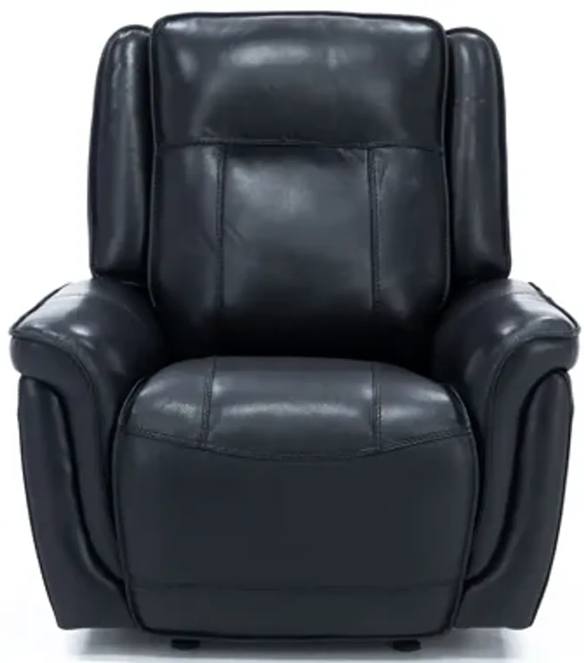 Arthur Leather Power Gliding Recliner in Black