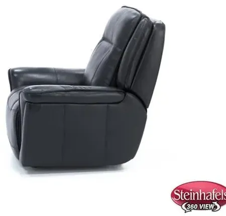 Arthur Leather Power Gliding Recliner in Black