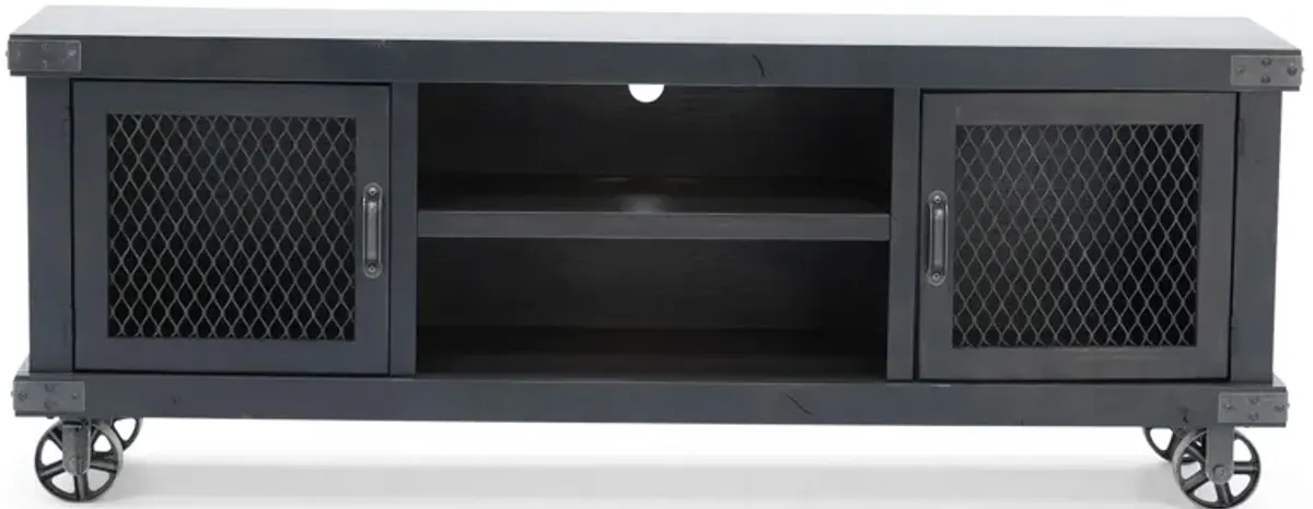 Industrial Ghost Black 74" Entertainment Console