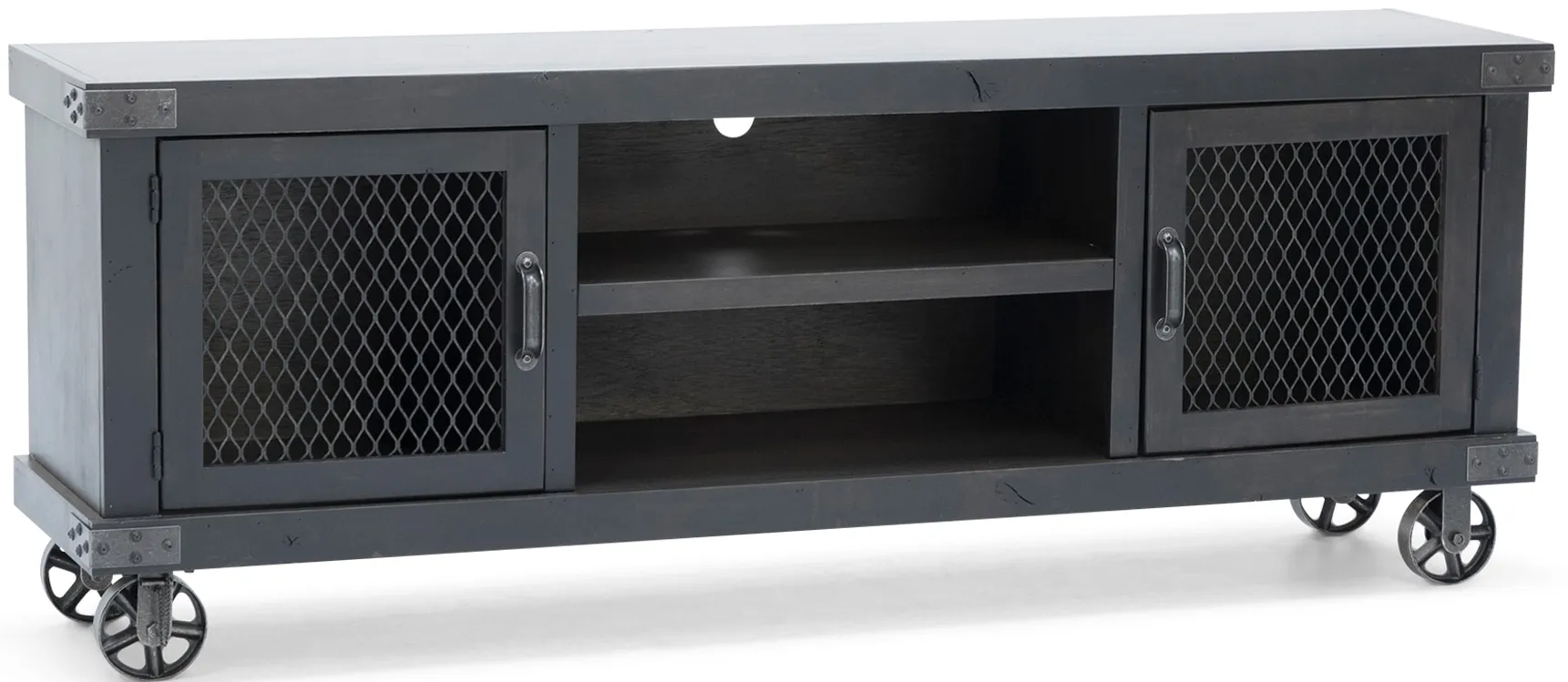 Industrial Ghost Black 74" Entertainment Console