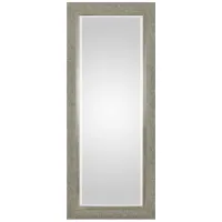 Silver Finish Beveled Leaner Mirror 33"W x 81"H