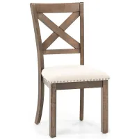 Willowbrook Upholstered Seat Side Chair, Nutmeg