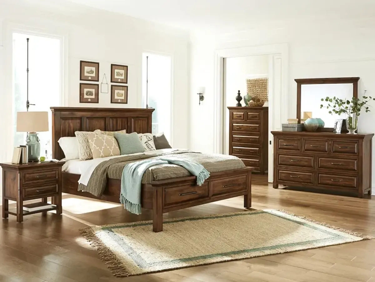 Hillcrest Queen Panel Storage Bed