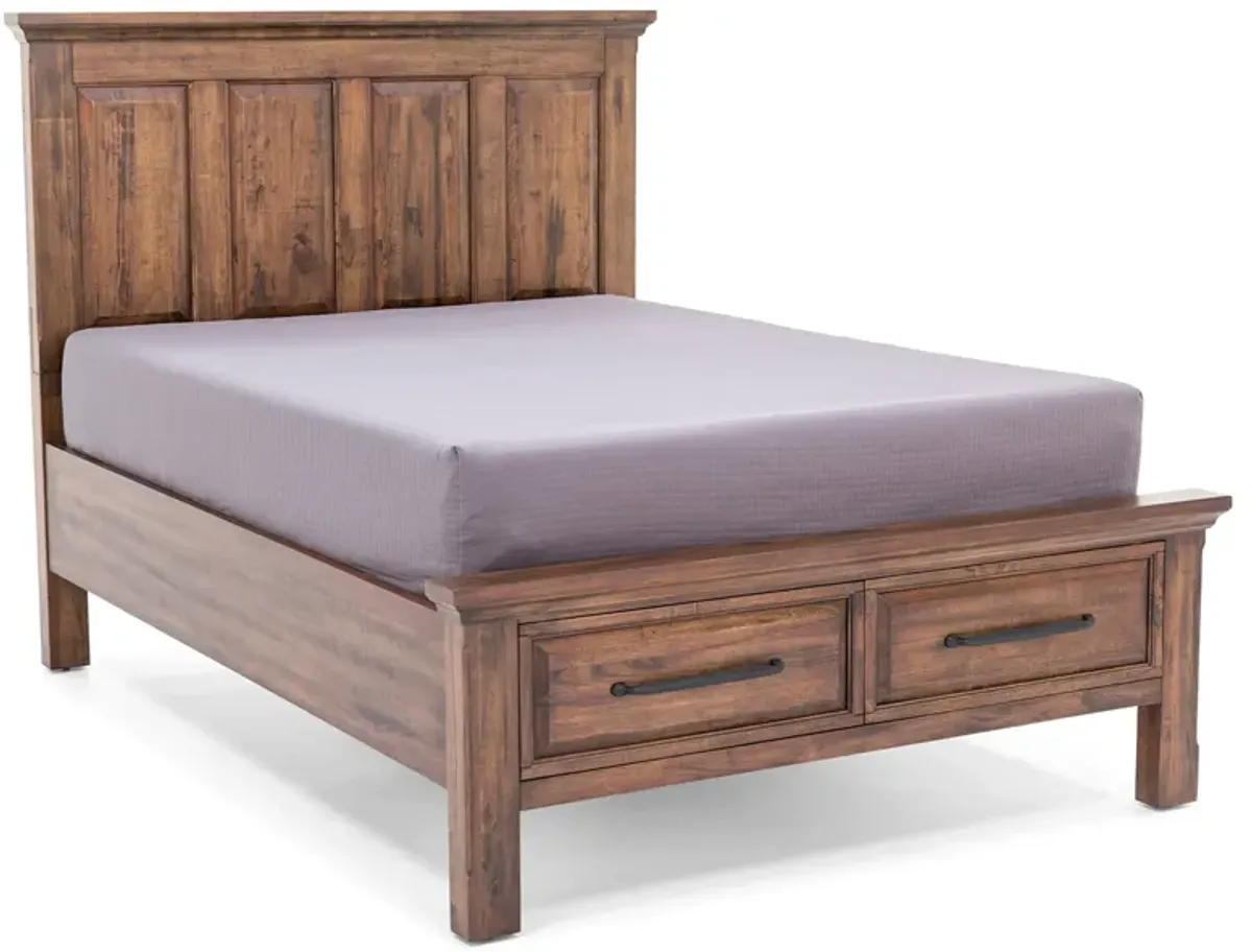 Hillcrest Queen Panel Storage Bed