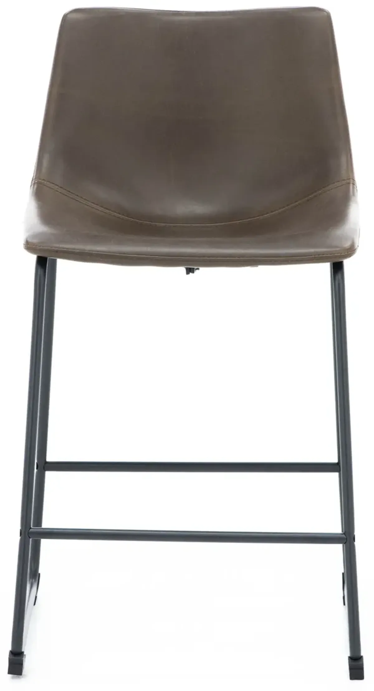 Leigh Brown 24" Upholstered Counter Stool