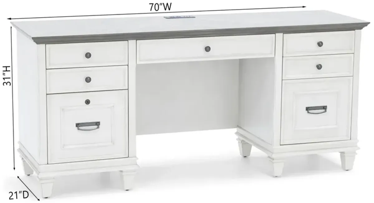 White Estate Credenza