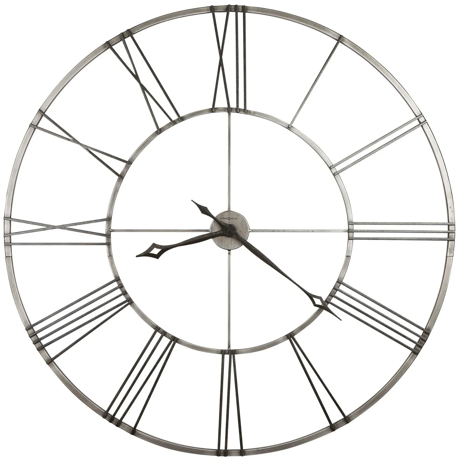 Howard Miller Aged Nickel Wall Clock 49" Round
