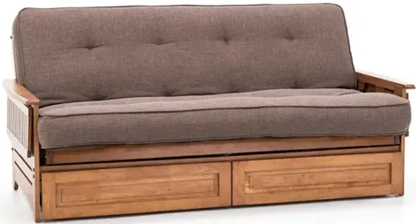 Full Innerspring Futon Mattress - Linen Cocoa