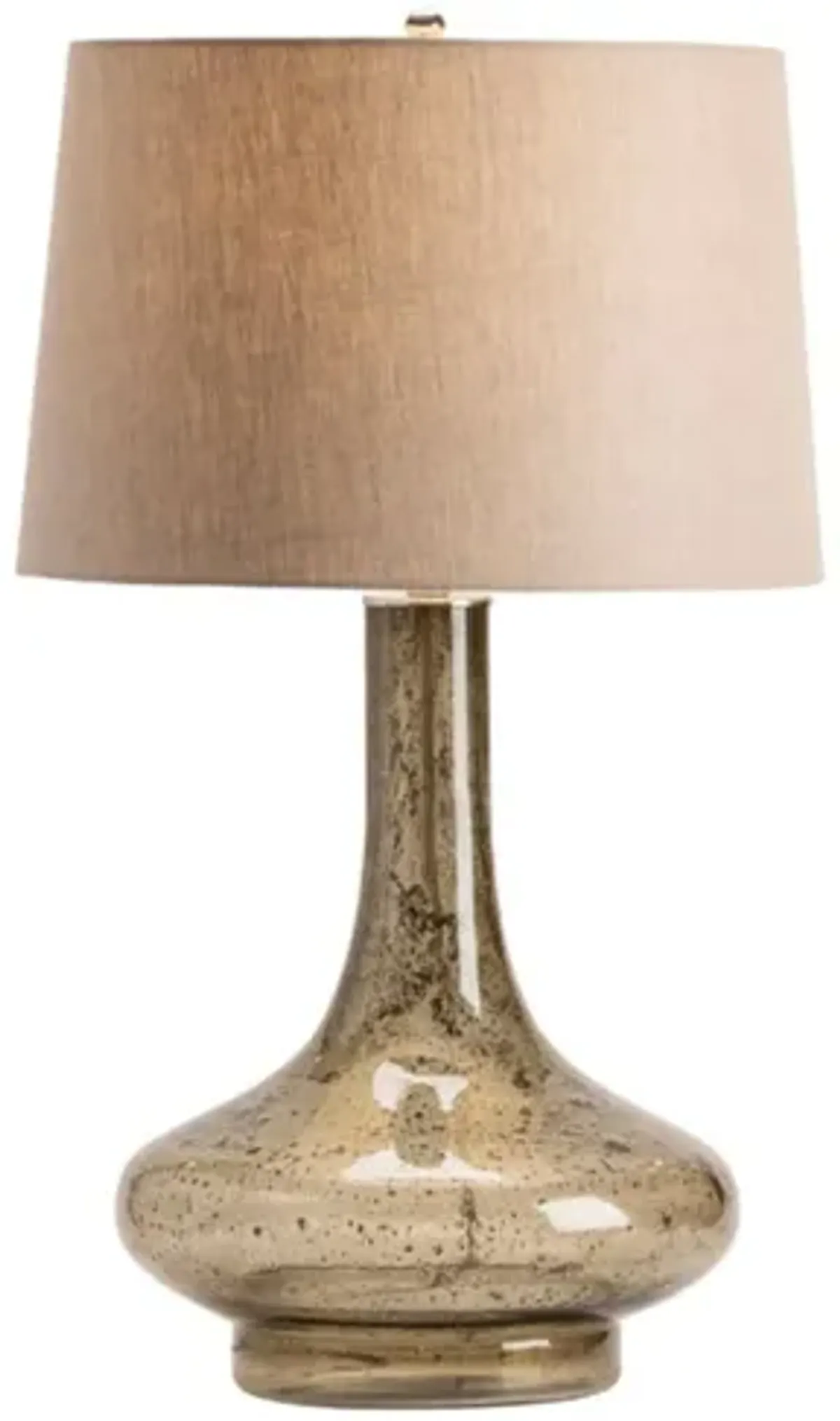 Smoked Glass Table Lamp 31"H