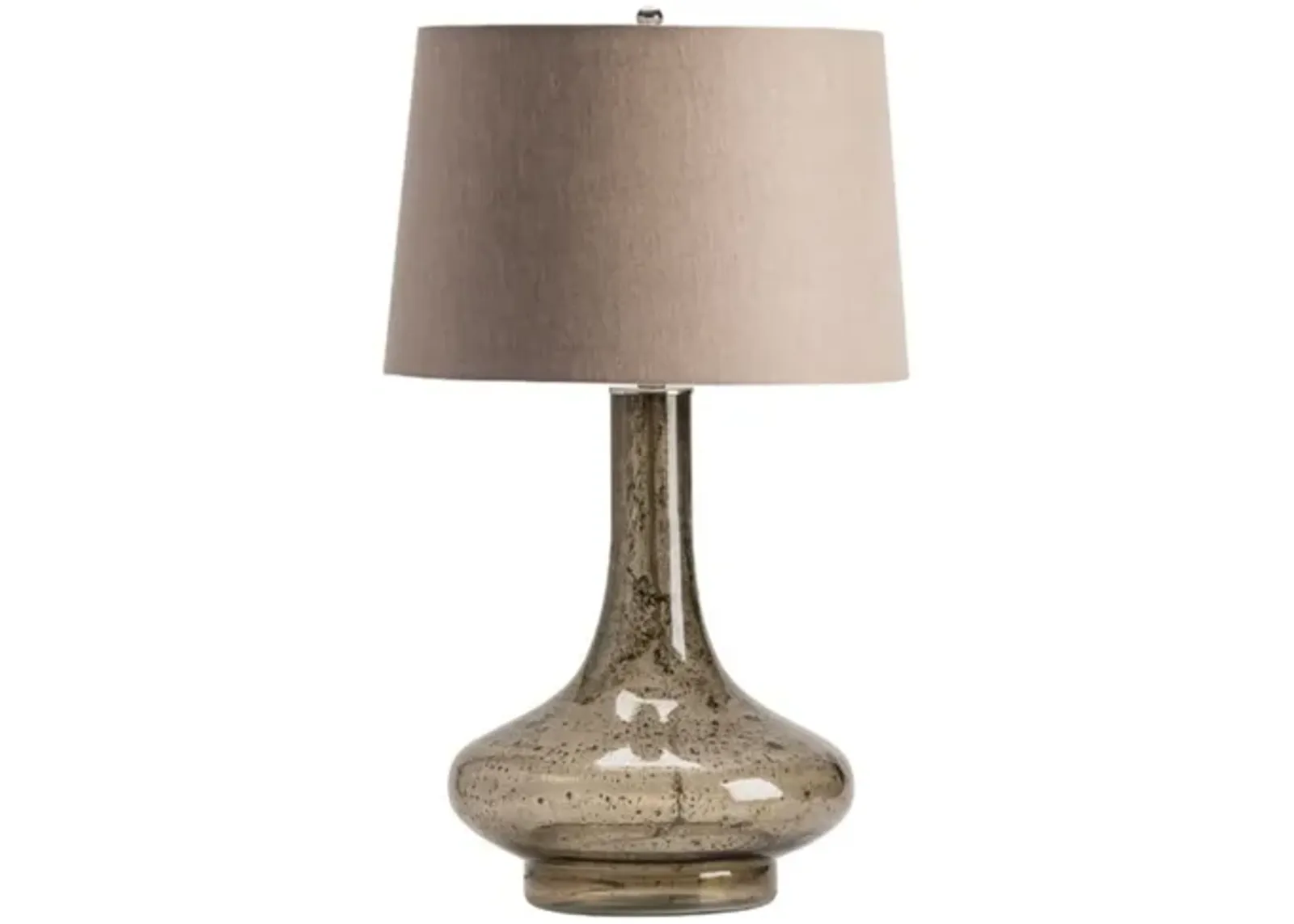 Smoked Glass Table Lamp 31"H