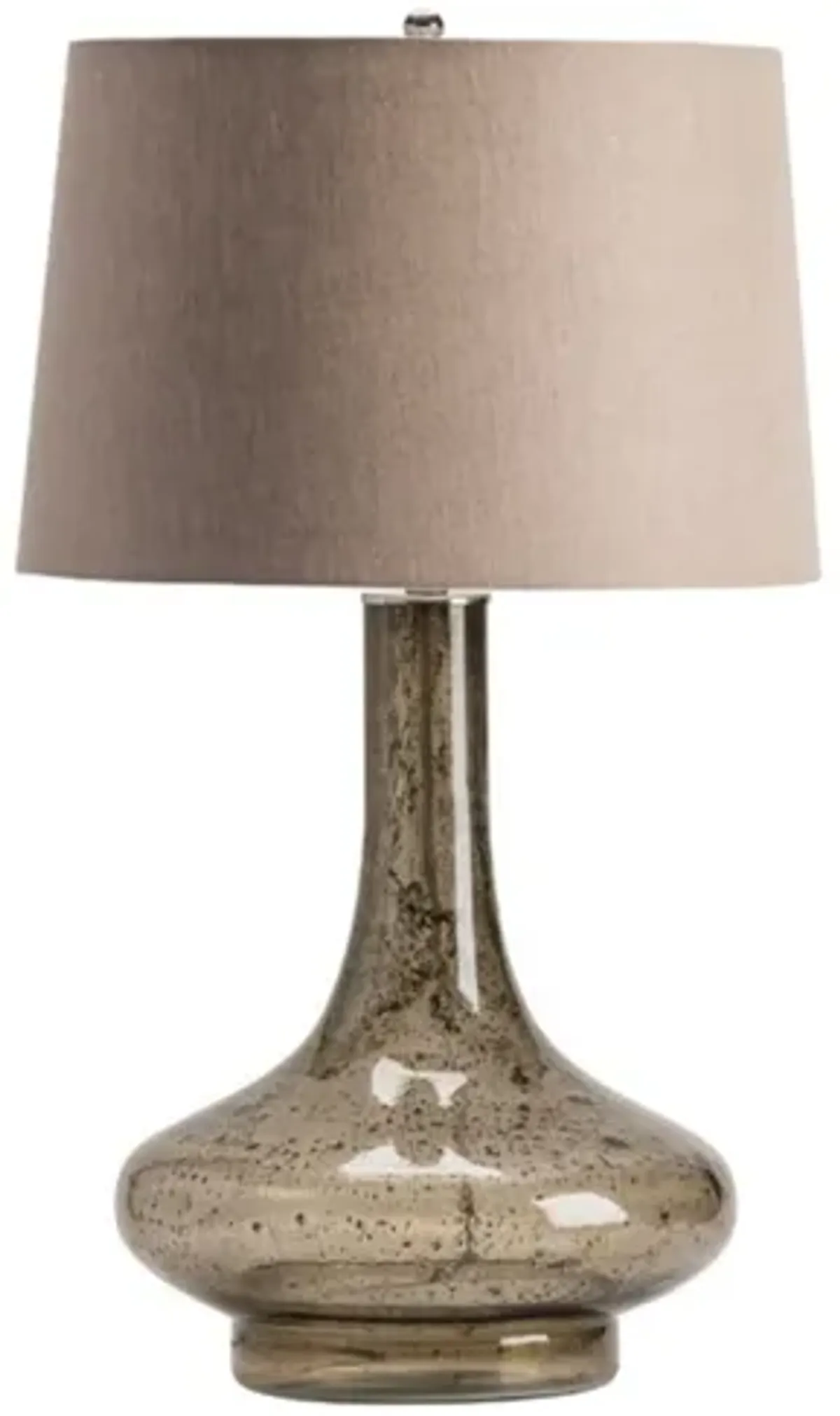 Smoked Glass Table Lamp 31"H