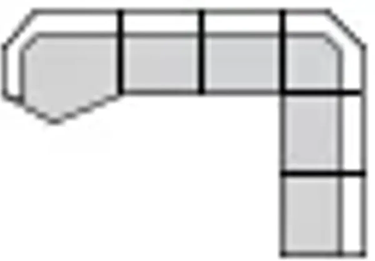 Snuggler Smoke 3-Pc. Sectional In Smoke Left-Facing In Smoke