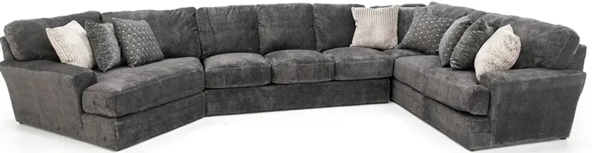 Snuggler Smoke 3-Pc. Sectional in Smoke