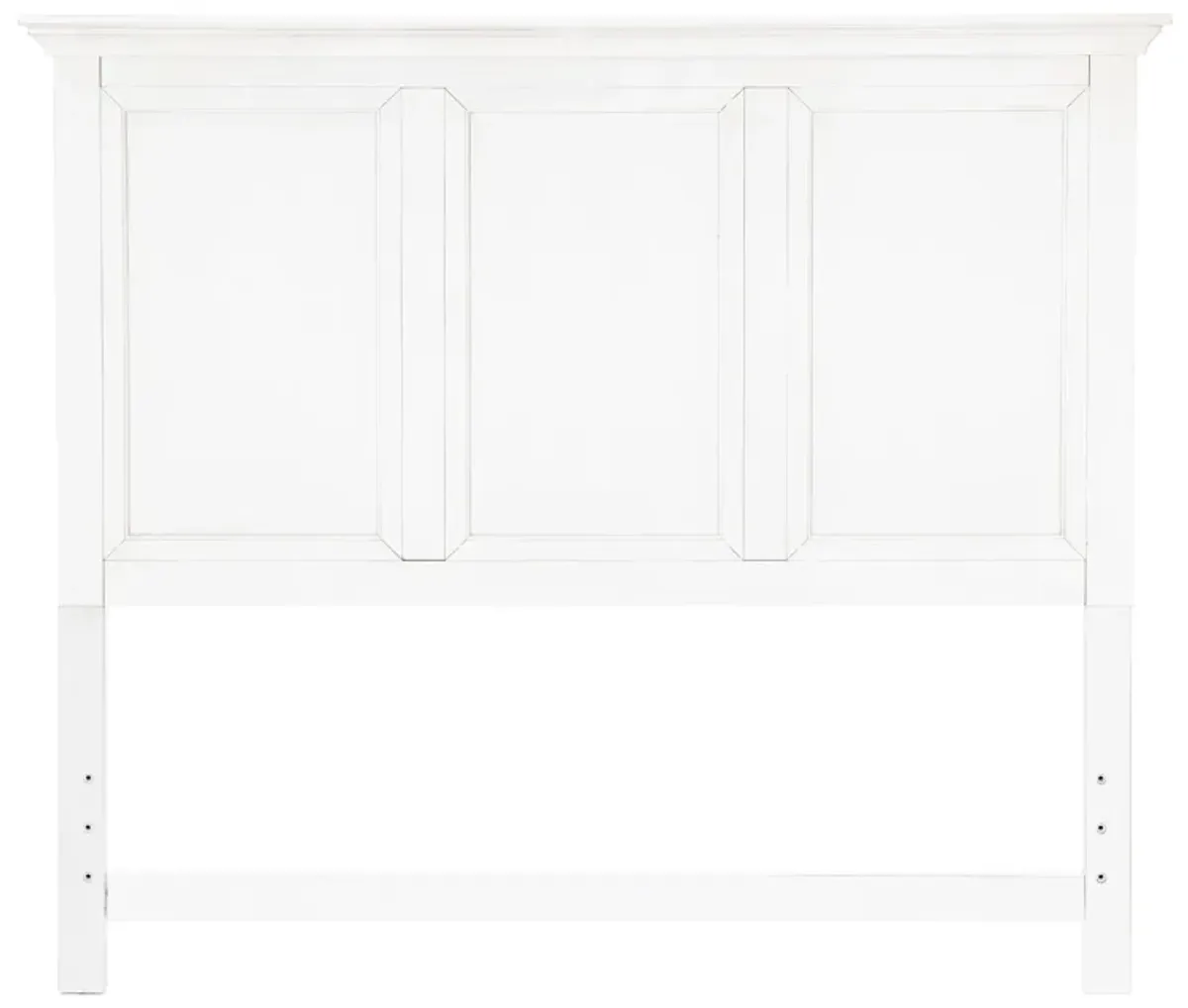 San Mateo Panel Headboard In White / - King