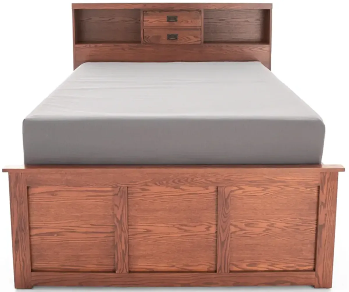 Witmer American Mission #80 King Bookcase Storage Bed