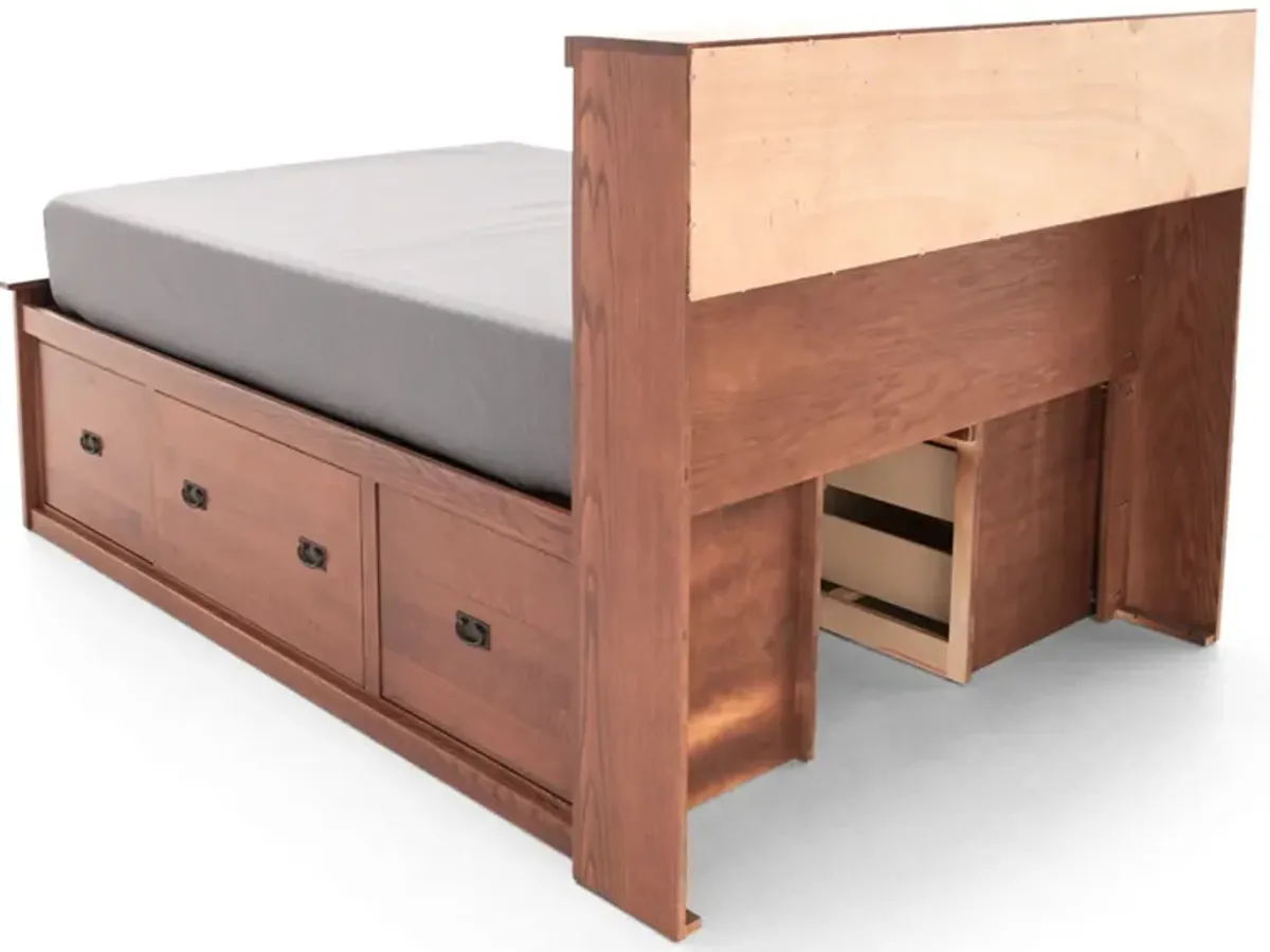 Witmer American Mission #80 King Bookcase Storage Bed