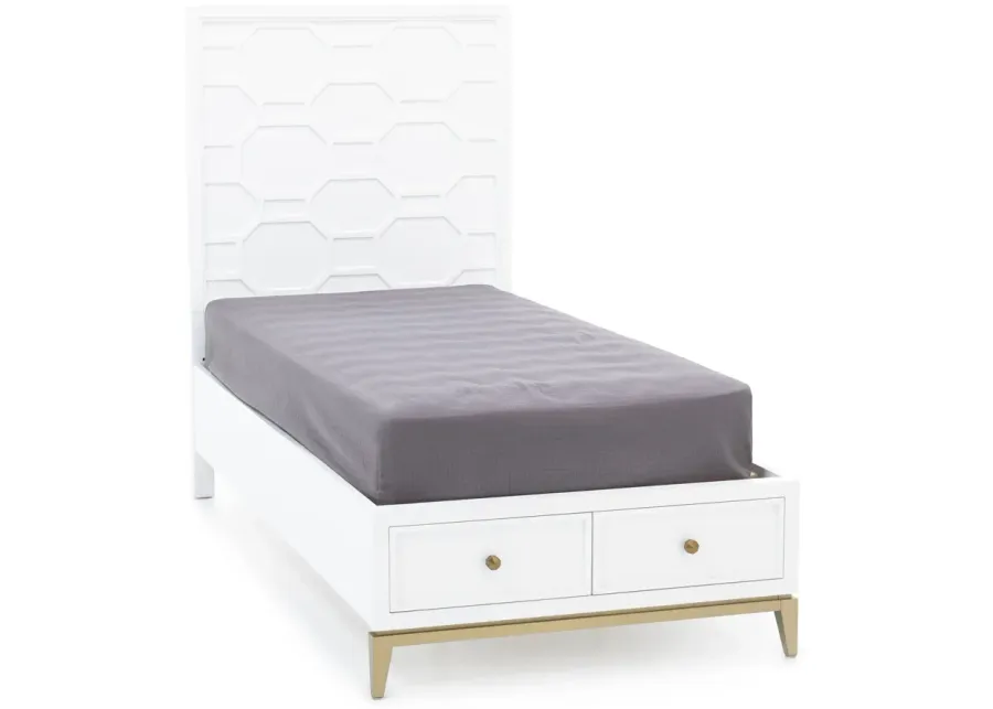 Chelsea Twin Panel Storage Bed