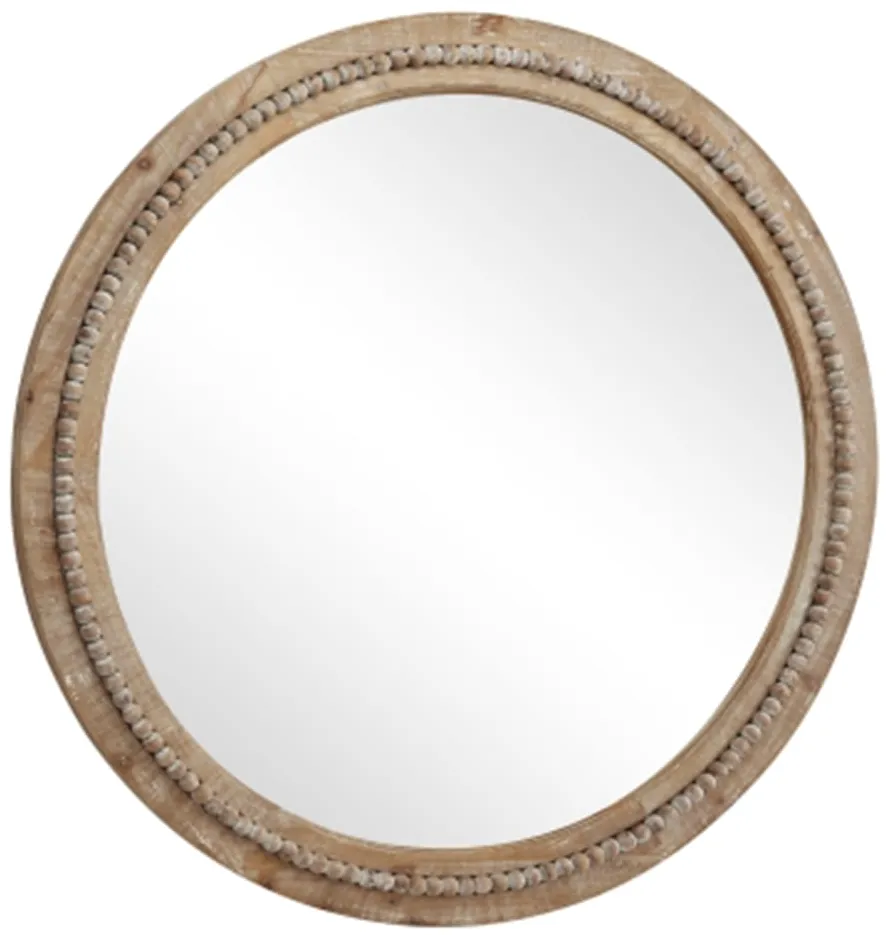 Wood Wall Mirror 36" Round