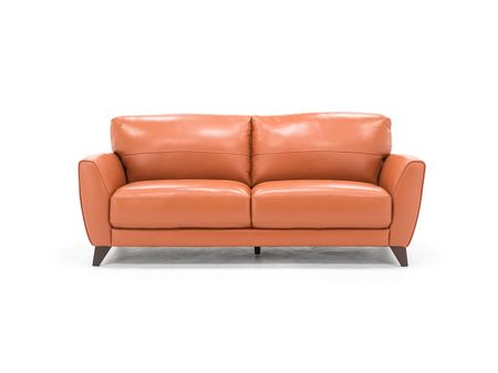 Martini Leather Sofa in Terracotta