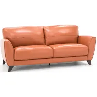 Martini Leather Sofa in Terracotta