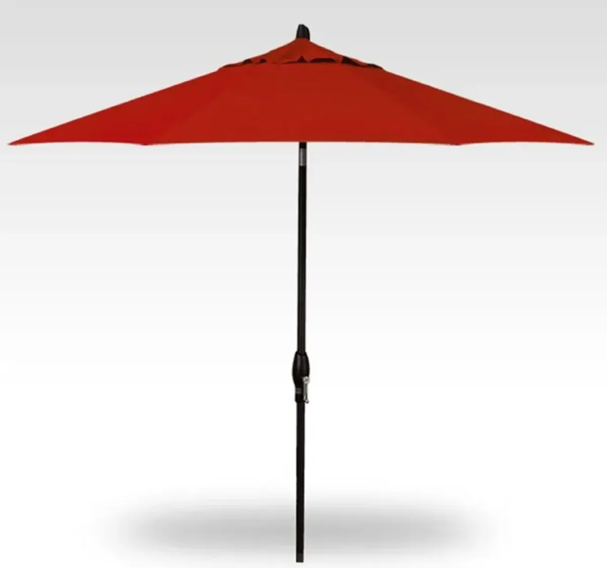 9' Red Push Button Tilt Umbrella