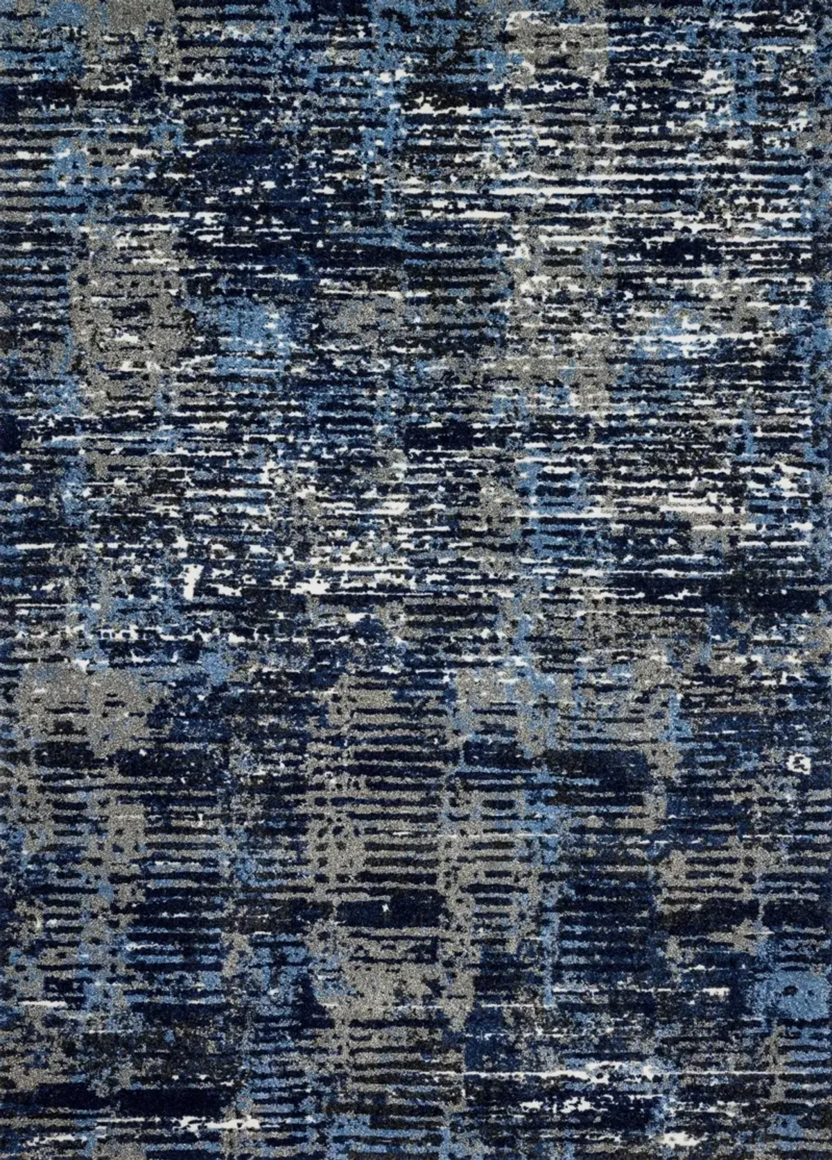 Viera Dark Blue Area Rug 7'7"W x 10'6"L