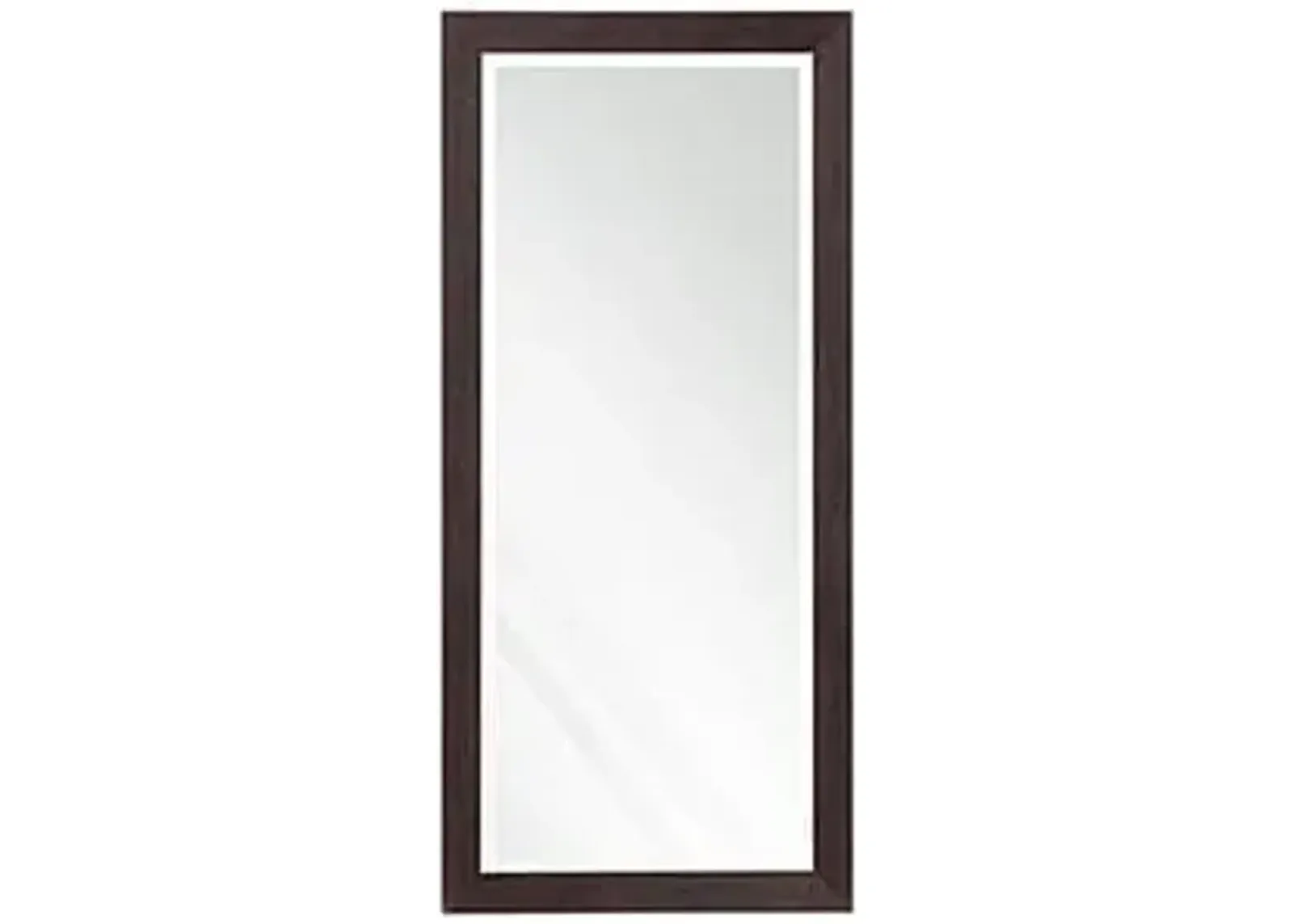 Beveled Espresso Leaner Mirror 30"W x 64"H