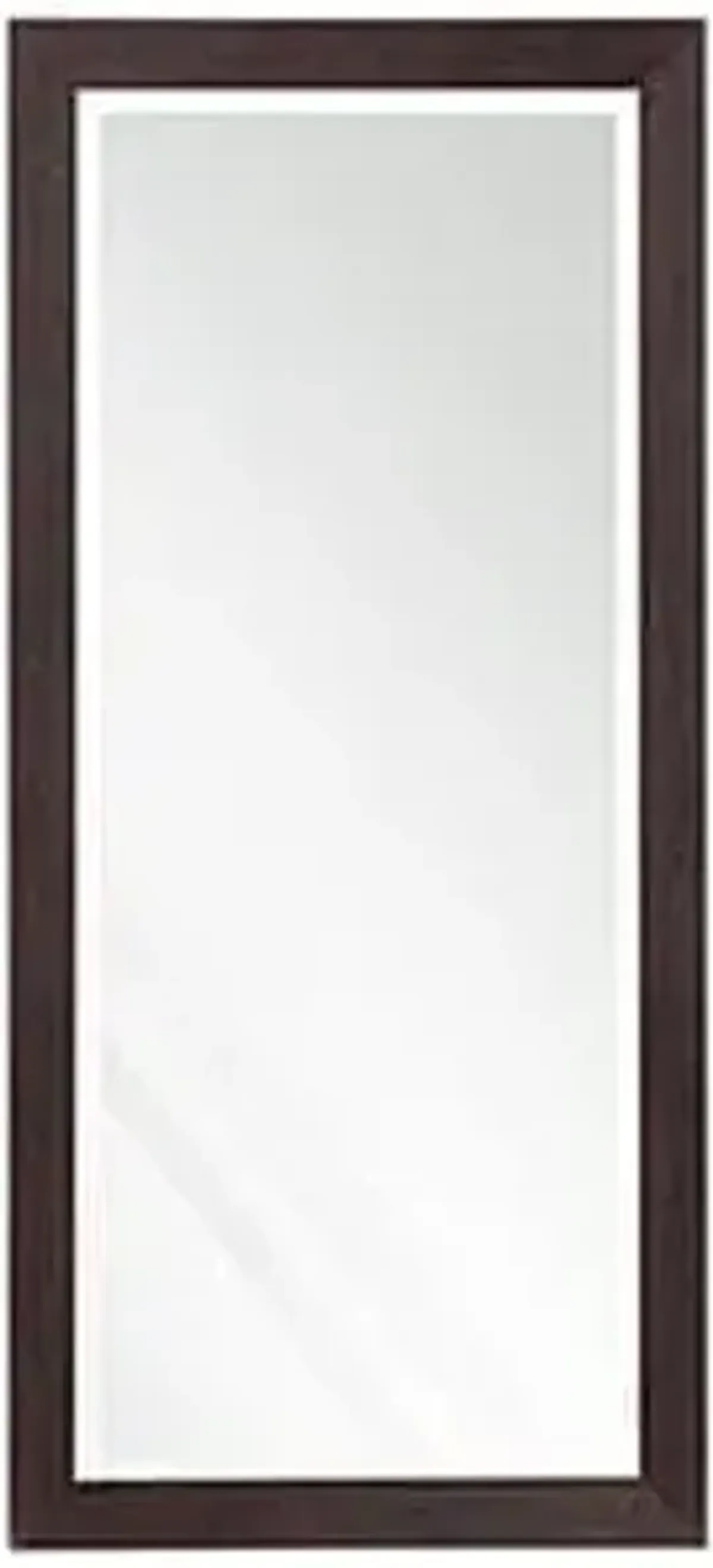 Beveled Espresso Leaner Mirror 30"W x 64"H