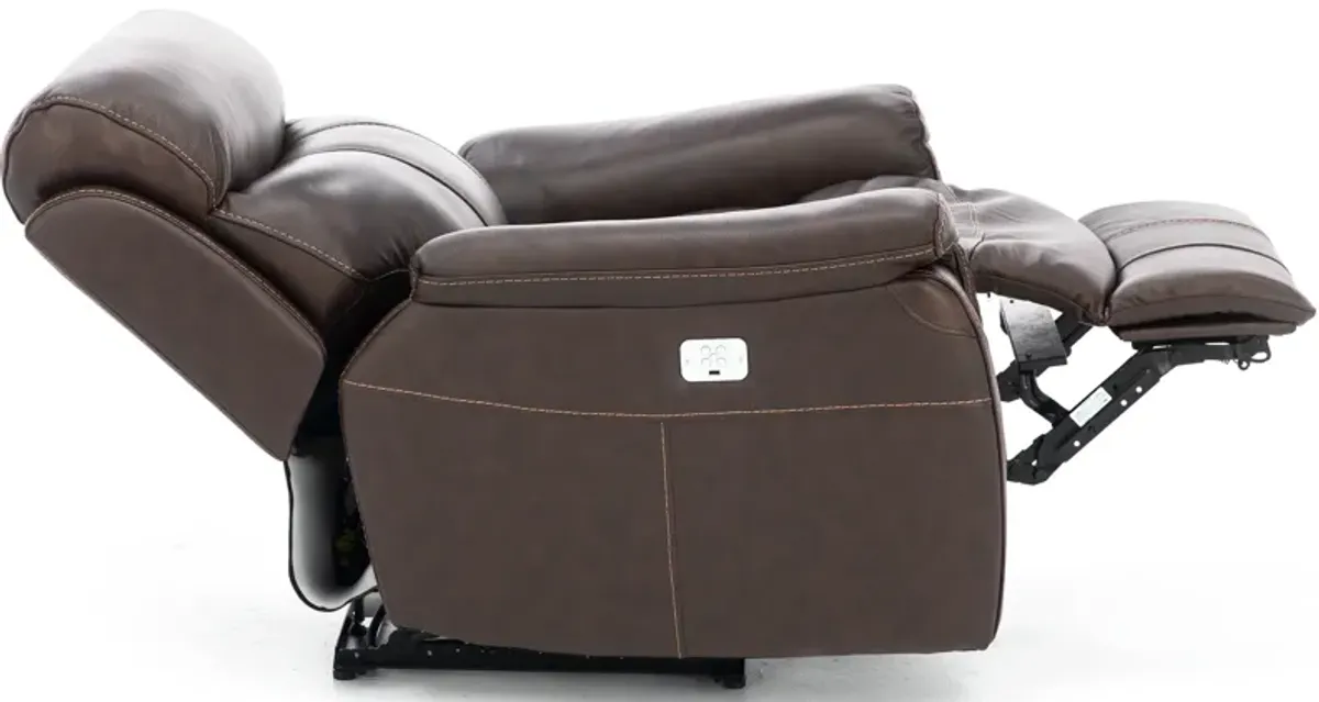 Shane Leather Power Headrest Recliner